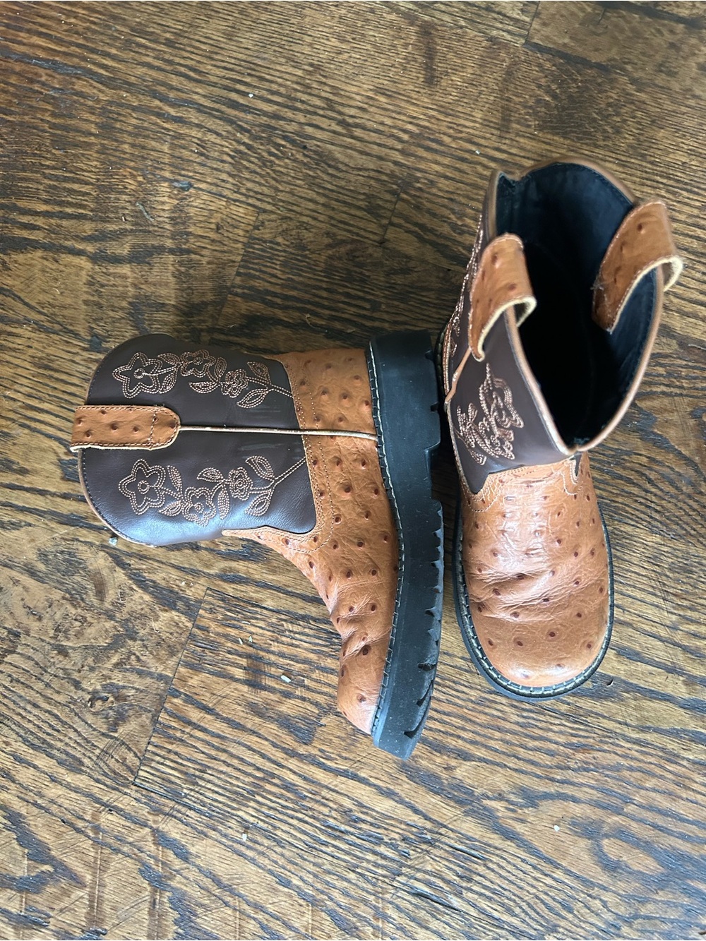 Roper Chunky Fat Baby Cowboy Boots. toddler size 3 Western - Picture 5 of 11